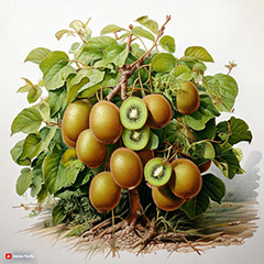 Актинідія та ківі