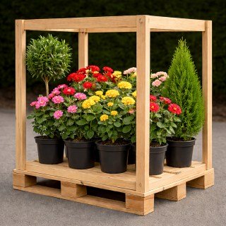 Каркас з піддоном (для пакування) [30х30х(50–100)см]