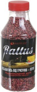 Родентицид Rattus зернова маса (від гризунів) [350гр.]